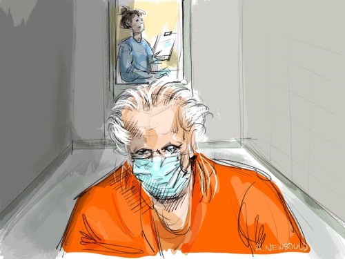 The sexual-assault case against Canadian fashion mogul Peter Nygard is expected to be back in a Toronto courtroom today after jury selection in his trial was delayed last week. Canadian fashion mogul Peter Nygard is shown in this courtroom sketch in Toronto on Thursday Jan. 6, 2022. THE CANADIAN PRESS/Alexandra Newbould