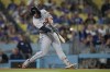 Detroit Tigers' Spencer Torkelson (20) hits a home run during the first inning of a baseball game against the Los Angeles Dodgers in Los Angeles, Tuesday, Sept. 19, 2023. (AP Photo/Ashley Landis)