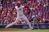 Cincinnati Reds starting pitcher Hunter Greene delivers during the first inning of a baseball game against the Minnesota Twins, Wednesday, Sept. 20, 2023, in Cincinnati. (AP Photo/Joshua A. Bickel)
