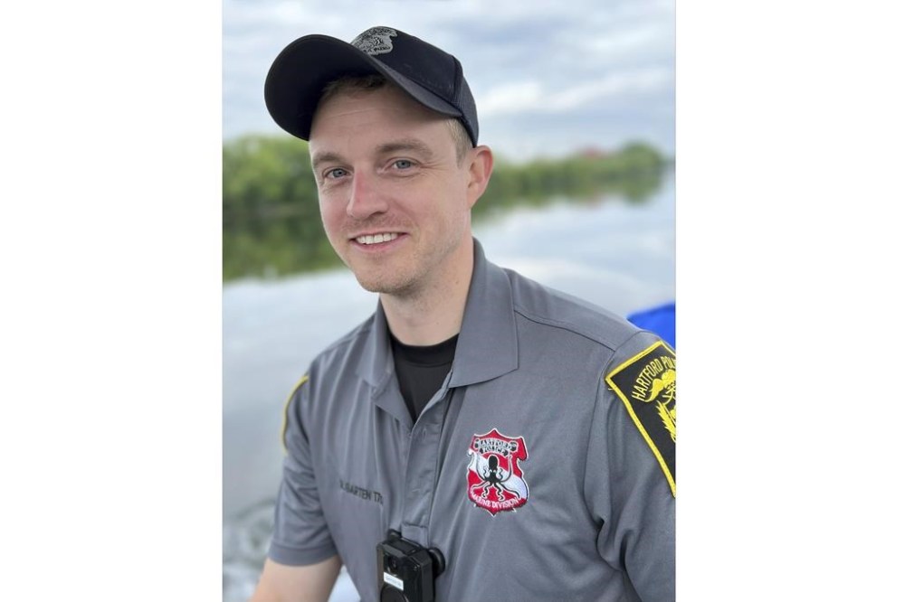 FILE - This undated photo provided by the Hartford, Conn., Police Department, shows Officer Robert