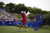 Solheim Cup team US golfer Lilia Vu hits her tee shot on the first hole during the fourball play at the Solheim Cup in Finca Cortesin, near Casares, southern Spain, on Friday, Sept. 22, 2023. (AP Photo/Bernat Armangue)