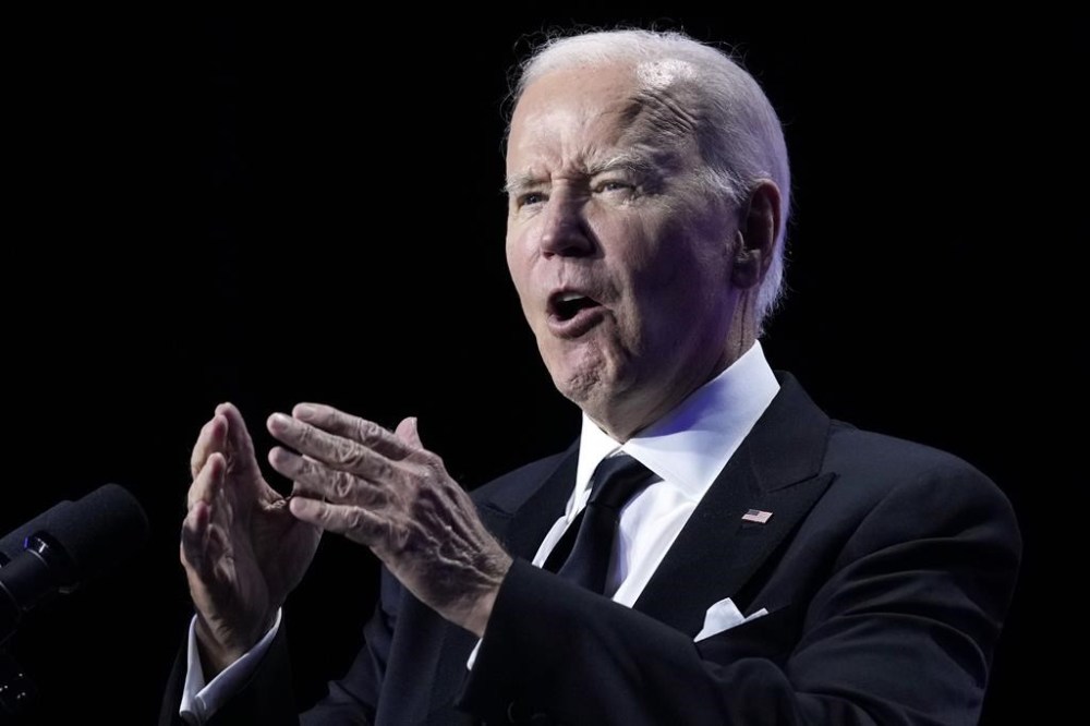 FILE - President Joe Biden speaks at the Congressional Hispanic Caucus Institute's 46th annual awards gala, Thursday, Sept. 21, 2023, in Washington. President Joe Biden has received the updated COVID-19 vaccine and annual flu shot, the White House said Saturday, Sept. 23. (AP Photo/Susan Walsh, File)