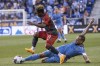 New York City FC's defender Maxime Chanot, right, vies for the ball against Toronto FC midfielder Latif Blessing during a Leagues Cup match, Wednesday, July 26, 2023, in Harrison, N.J. THE CANADIAN PRESS/AP-Eduardo Munoz Alvarez