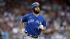 Toronto Blue Jays' Brandon Belt plays against the Boston Red Sox during the eighth inning of a baseball game, Saturday, Aug. 5, 2023, in Boston. First baseman and designated hitter Belt has been reinstated from the 10-day injured list by the Toronto Blue Jays. THE CANADIAN PRESS/AP/Michael Dwyer