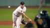 Boston Red Sox starting pitcher Tanner Houck delivers during the first inning of the team's baseball game against the Tampa Bay Rays at Fenway Park, Tuesday, Sept. 26, 2023, in Boston. (AP Photo/Charles Krupa)
