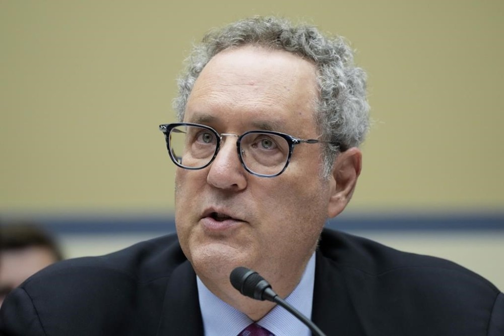 Michael Gerhardt, Burton Craige Distinguished Professor of Jurisprudence University of North Carolina at Chapel Hill, speaks during the House Oversight Committee impeachment inquiry into President Joe Biden, Thursday, Sept. 28, 2023, on Capitol Hill in Washington. (AP Photo/Jacquelyn Martin)