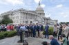 FILE - Rep. Scott Perry, R-Pa., speaks joined by other lawmakers from the conservative House Freedom Caucus, the conservatives who are challenging Speaker McCarthy on the government funding bill, during a news conference outside the Capitol in Washington, Tuesday, Sept. 12, 2023.(AP Photo/Jacquelyn Martin, File)