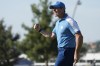 Europe's Rory Mcilroy reacts on the 10th green during his afternoon Fourballs match at the Ryder Cup golf tournament at the Marco Simone Golf Club in Guidonia Montecelio, Italy, Friday, Sept. 29, 2023. (AP Photo/Andrew Medichini)
