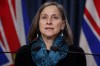 Chief Coroner Lisa Lapointe provides an update on illicit drug toxicity deaths in the province during a press conference at B.C. Legislature in Victoria, B.C., on Monday, February 24, 2020. THE CANADIAN PRESS/Chad Hipolito
