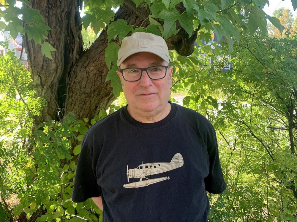 Allan Hirsh is seen in North Bay, Friday, Sept. 29, 2023. Hirsh sat on a lawn chair on a cool fall evening in North Bay, Ont., as he pondered the mixed emotions he has been feeling since his northern community made international headlines for harbouring a man who was honoured as a hero in Parliament before details emerged that he fought with a Nazi unit. THE CANADIAN PRESS/Fakiha Baig