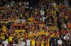 Lens supporters react during the Champions League Group B soccer match between Sevilla and Lens at the Ramon Sanchez-Pizjuan in Seville, Spain, Wednesday. Sept. 20, 2023. (AP Photo/Jose Breton)