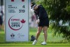 Right up until she was standing on the 18th green, making her final putt of the tournament, Brigitte Thibault didn't know she was winning the Kathy Whitworth Championship. Thibault, of Canada, hits her tee shot on the 14th hole during the second round at the LPGA CPKC Canadian Women's Open golf tournament, in Vancouver, B.C., Friday, Aug. 25, 2023. THE CANADIAN PRESS/Darryl Dyck