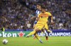 Barcelona's Ferran Torres scores the opening goal during a Champions League group H soccer match between FC Porto and Barcelona at the Dragao stadium in Porto, Portugal, Wednesday, Oct. 4, 2023. (AP Photo/Luis Vieira)