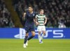Lazio's Matias Vecino celebrates scoring their side's first goal of the game during the Champions League Group E soccer match between Celtic and Lazio at Celtic Park, Glasgow, Scotland, Wednesday, Oct. 4, 2023. (Andrew Milligan/PA via AP)