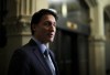 Prime Minister Justin Trudeau arrives to a caucus meeting on Parliament Hill in Ottawa on Wednesday, Oct. 4, 2023. Canadian politicians are condemning an unprecedented attack on Israel by Hamas militants, who fired thousands rockets and infiltrated the heavily fortified border by air, land and sea on . THE CANADIAN PRESS/Sean Kilpatrick