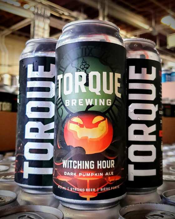 Torque’s Witching Hour dark pumpkin ale, one of the stronger local pumpkin offerings, is back again this year. (Torque Brewing)