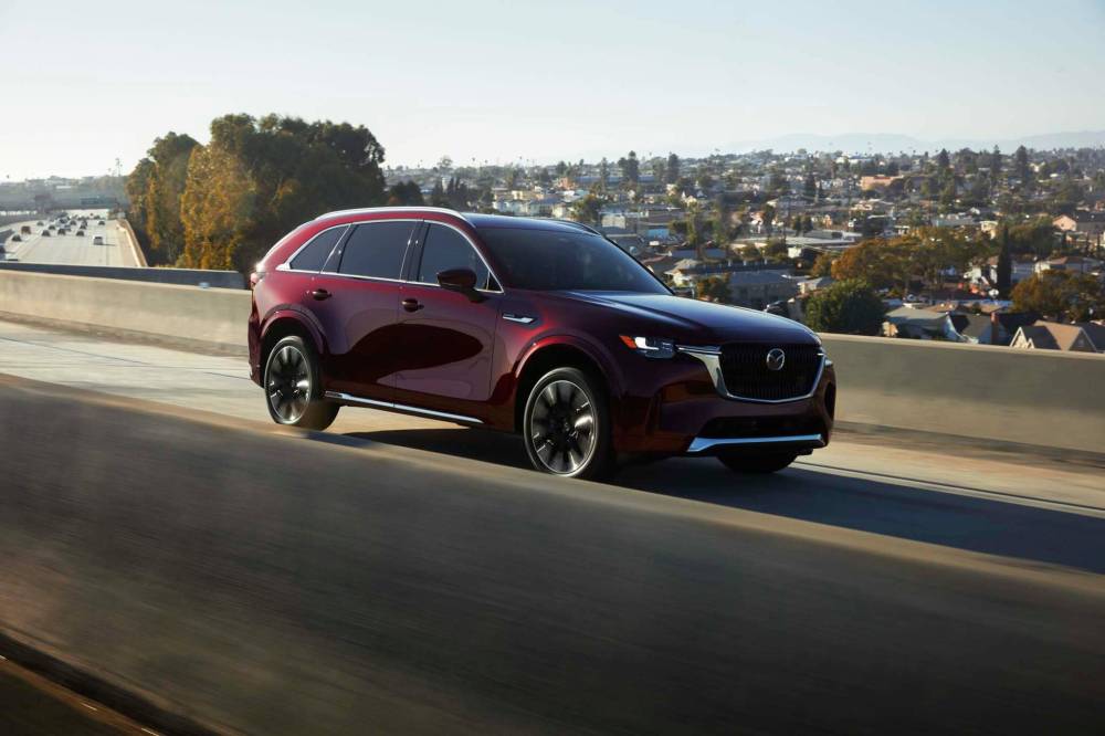 The CX-90 is Mazda’s largest vehicle sold in Canada to date. As a plug-in hybrid, it’s exceptionally efficient, registering an average of 6.9 litres per 100 kilometres after one week. (Supplied)