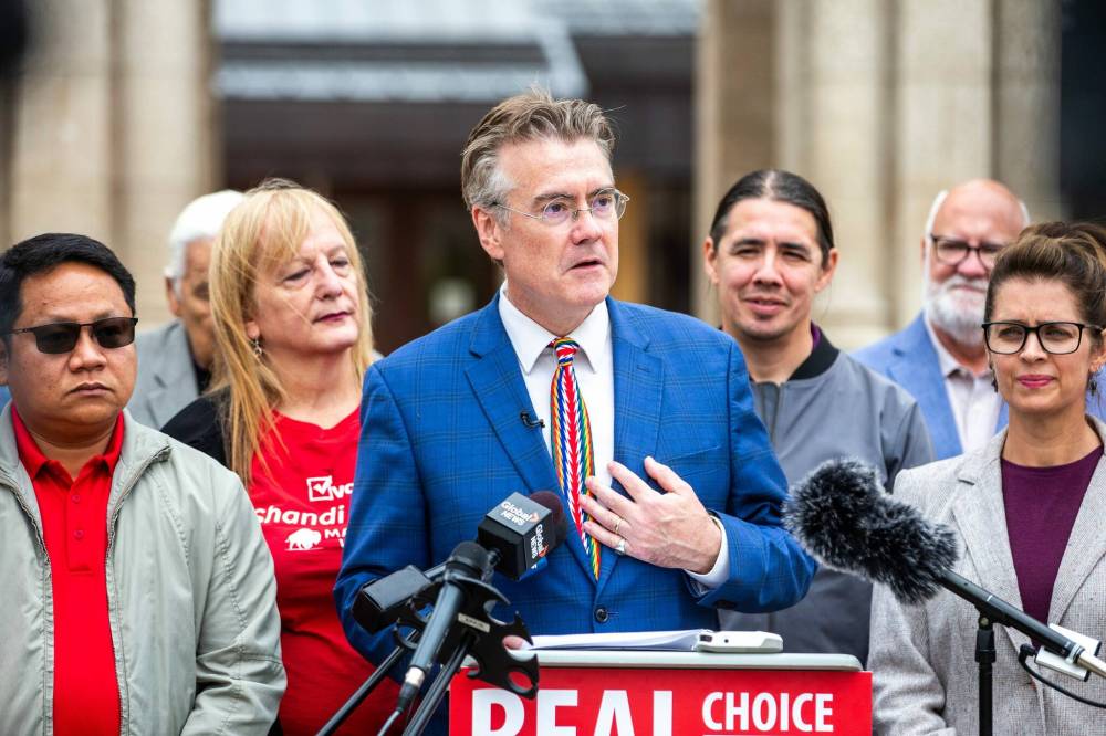 <p>MIKAELA MACKENZIE / WINNIPEG FREE PRESS</p>
                                <p>Dougald Lamont praised the quality of the Liberal party candidates, and said it has been an honour to serve as St. Boniface MLA.</p>