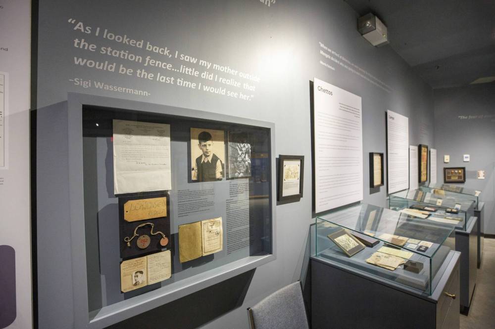 MIKE DEAL / WINNIPEG FREE PRESS
The Jewish Heritage Centre of Western Canada in Winnipeg features the Freeman Family Holocaust Education display.