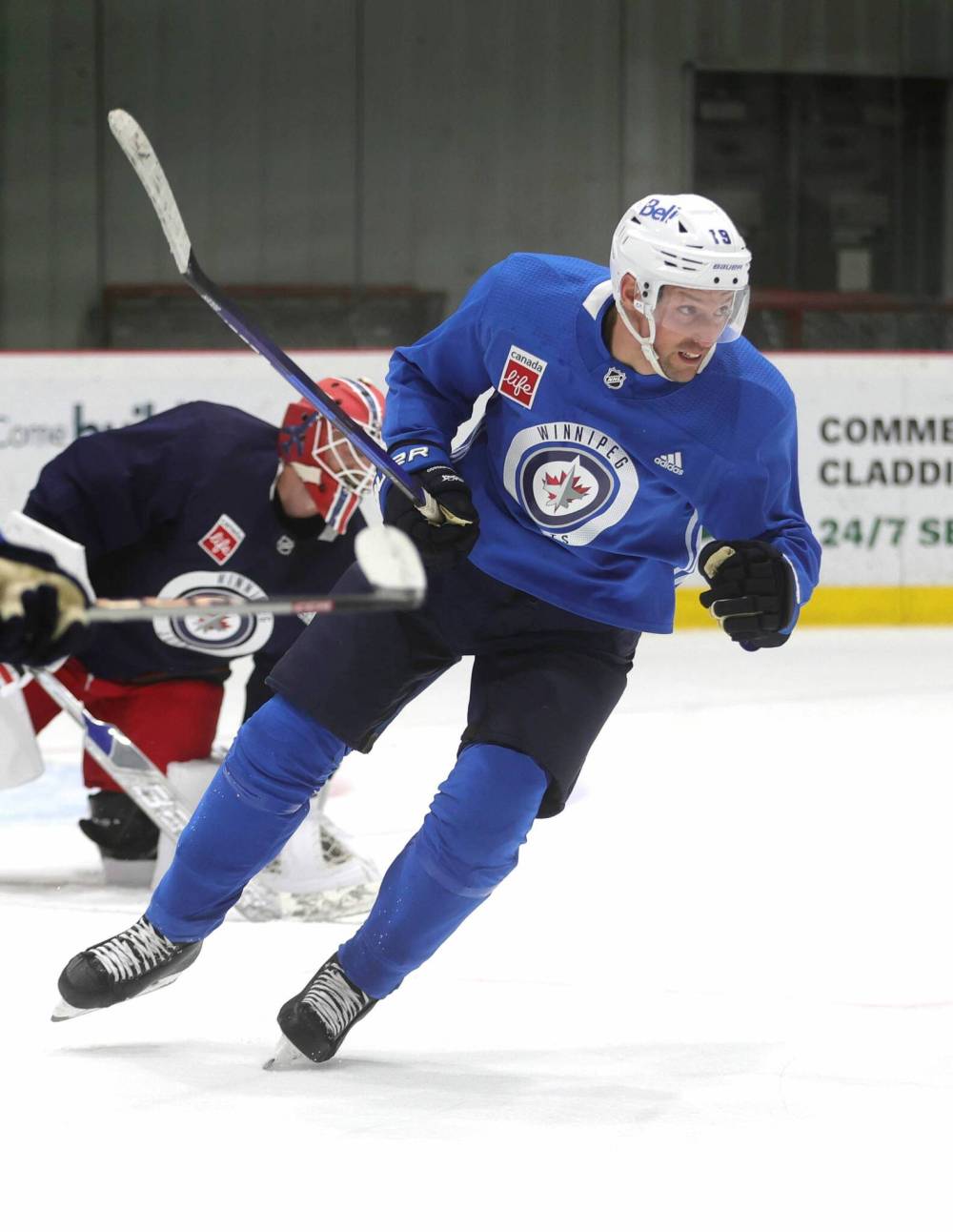 RUTH BONNEVILLE / WINNIPEG FREE PRESS
Forward David Gustaffson made changes to his off-season training regimen that are paying off as he vies for the 13th forward spot on the Jets.