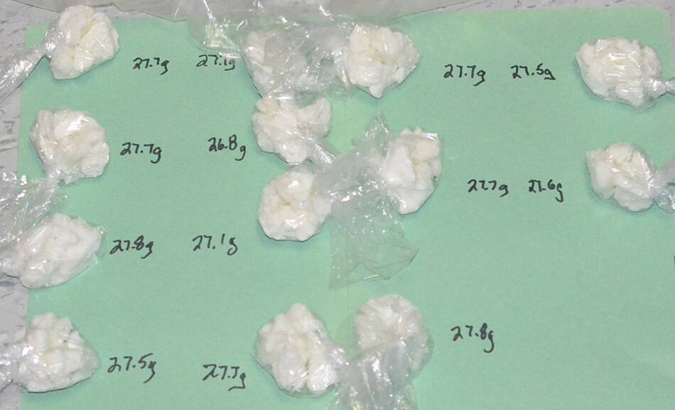 Police seized 498 grams of crack cocaine. (Police handout)