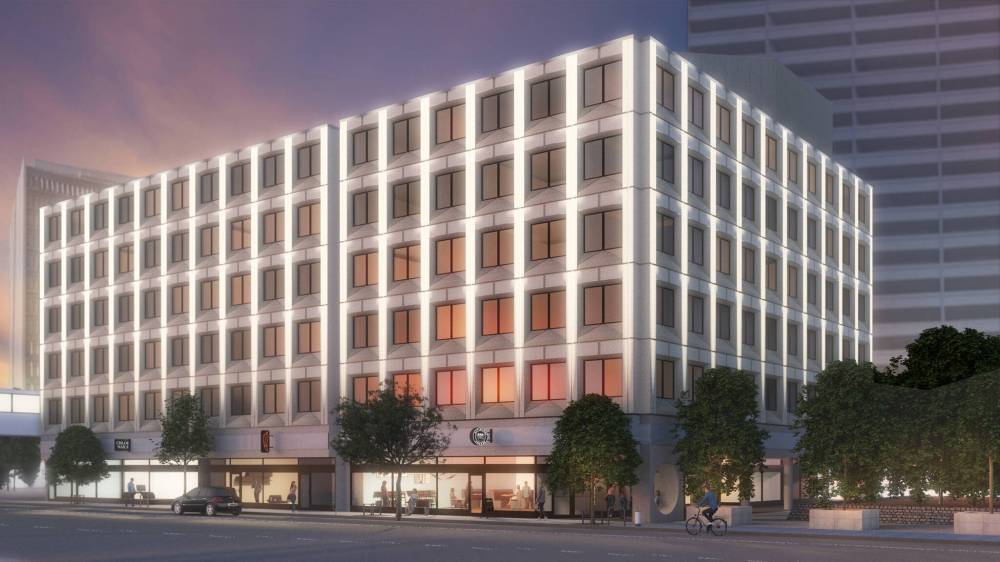 A six-storey Winnipeg office building at 175 Carlton Ave. is one of the latest in a national trend to convert office buildings to residential units. (Supplied)