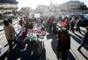 JOHN WOODS / WINNIPEG FREE PRESS
                                About 150 Palestinian supporters rally outside city hall and throughout the Exchange District in Winnipeg Monday, Oct. 9, 2023.