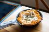 MIKAELA MACKENZIE / WINNIPEG FREE PRESS
                                The chicken shawarma pie in a pan at Winnibakes, a new Middle Eastern Levantine bakery in Lindenwoods, on Monday, Oct. 2, 2023.