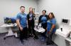 MIKE DEAL / WINNIPEG FREE PRESS
                                Optometrists Dr. Andrew Styba (from left), Dr. Carmen Recksiedler, 4th year optometrist intern Shehnaaz Brar, and Dr. Irene Mestito-Dao were particpants at the Gizhe Waa Tii-Si-Win Expo Tuesday morning.