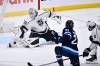 Fred Greenslade / THE CANADIAN PRESS
                                Cam Talbot makes a save on Mason Appleton. The Kings netminder stopped all but one of the shots directed his way Tuesday night.