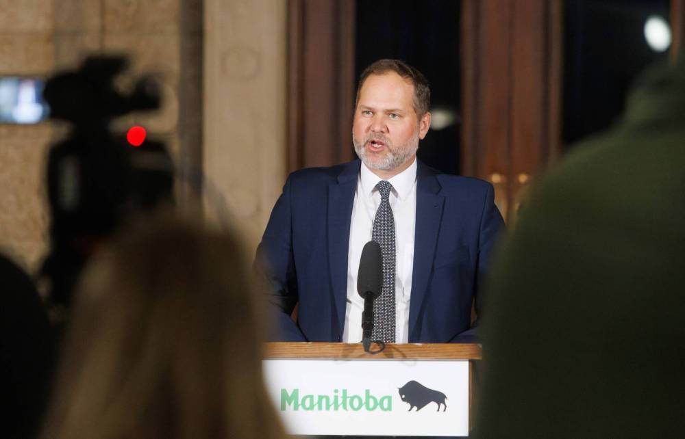 MIKE DEAL / WINNIPEG FREE PRESS
“It’s time to close the book on the PCs’ strike and get back to work for the people of Manitoba,” Wiebe said.