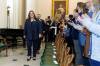 PC Leader Heather Stefanson declined to speak to reporters after Monday’s swearing in. (Mike Deal / Winnipeg Free Press files)