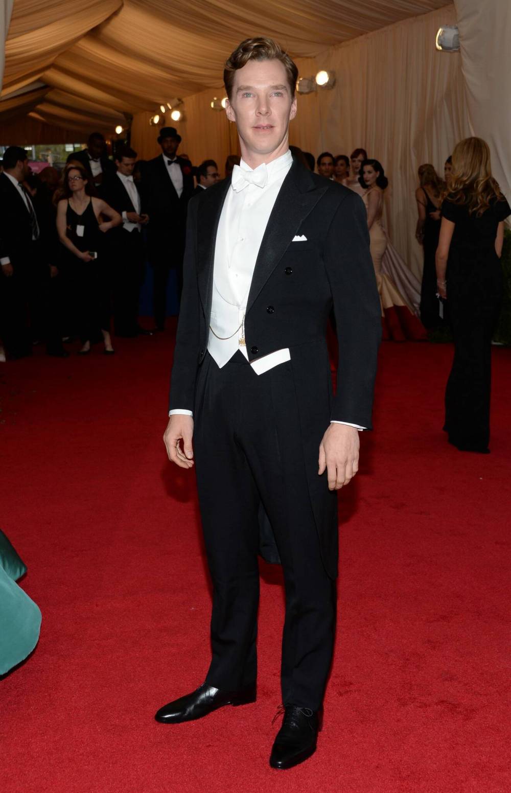Evan Agostini/Invision
As Benedict Cumberbatch shows, a white-tie invitation will allow a black tuxedo but it must have tails.