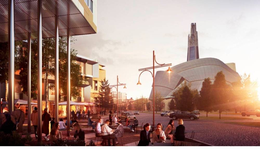In 2020, city council approved up to a $7.9 million in tax increment financing for Railside at The Forks, which allocates future increases in property taxes in the area to pay for improvements within that area. (Supplied)