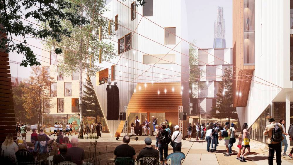 Once completed — projected for early 2026 — Railside at The Forks will consist of 30 mid-rise developments with commercial, retail and services on ground level and approximately 1,200 rental and condo units. (Supplied)