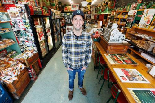 MIKE DEAL / WINNIPEG FREE PRESS
                                Harrison Steek, owner of Myer&rsquo;s Delicatessen: &ldquo;We&rsquo;ve had so much fun.&rdquo;