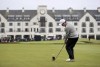 Robert MacIntyre on the 18th hole during day one of the 2023 Alfred Dunhill Links Championship at St Andrews, Thursday Oct. 5, 2023.(Steve Welsh/PA via AP)