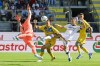 Frosinone's Ilario Monterisi, second left, and Verona's Darko Lazovic vie for the ball during the Serie A soccer match between Frosinone and Hellas Verona at the Benito Stirpe stadium in Frosinone, Italy, Sunday, Oct. 8, 2023. (Fabrizio Corradetti/LaPresse via AP)