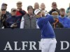 England's Matt Fitzpatrick plays from the 2nd tee during day five of the Alfred Dunhill Links Championship at St Andrews, Scotland, Monday Oct. 9, 2023. (Steve Welsh/PA via AP)