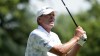FILE -S teve Stricker hits off the third tee during the final round of the Champions Tour Principal Charity Classic golf tournament, Sunday, June 4, 2023, in Des Moines, Iowa. With six wins this year on the senior circuit, Stricker is thinking about playing more on the PGA Tour next year.(AP Photo/Charlie Neibergall, File)