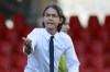 FILE - Benevento coach Filippo Inzaghi gestures during the Serie A soccer match between Benevento and Bologna, at the Ciro Vigorito Stadium in Benevento, Italy, Oct. 4, 2020. World Cup-winning forward Filippo Inzaghi is back coaching in Serie A after being hired by Salernitana on Tuesday Oct. 10, 2023. (Alessandro Garofalo/LaPresse via AP, File)