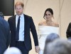 Britain's Prince Harry, The Duke of Sussex, left, and Meghan, Duchess of Sussex participate in The Archewell Foundation Parents' Summit: Mental Wellness in the Digital Age as part of Project Healthy Minds' World Mental Health Day Festival on Tuesday, Oct. 10, 2023, in New York. (Photo by Evan Agostini/Invision/AP)