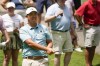 FILE - Byeong Hun An hits from the rough on the seventh hole during the third round of the St. Jude Championship golf tournament Saturday, Aug. 12, 2023, in Memphis, Tenn. An has been suspended three months for violating the PGA Tour's Anti-Doping Policy for a substance found in cough medicine sold over the counter in South Korea. The PGA Tour announced the three-month suspension Wednesday, Oct. 11. (AP Photo/George Walker IV, File)
