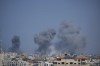 Smoke rises following an Israeli airstrike in Gaza City, Thursday, Oct. 12, 2023. THE CANADIAN PRESS/AP/Hatem Moussa
