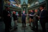 Saskatchewan Premier Scott Moe speaks to the media at the Saskatchewan legislature in Regina, on Tuesday, Oct. 10, 2023. THE CANADIAN PRESS/Heywood Yu