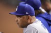 Los Angeles Dodgers manager Dave Roberts reacts during the seventh inning in Game 3 of a baseball NL Division Series against the Arizona Diamondbacks, Wednesday, Oct. 11, 2023, in Phoenix. (AP Photo/Ross D. Franklin)