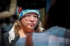 Manitoba regional chief Cindy Woodhouse has announced her candidacy in the upcoming Assembly of First Nations national chief election. Woodhouse speaks to media a she arrives at the Canadian premiers and National Indigenous Organizations meeting in Winnipeg, Monday, July 10, 2023. THE CANADIAN PRESS/John Woods