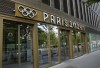 FILE - The entrance of the headquarters of the Paris 2024 Olympics Games is pictured Sunday, Aug. 13, 2023 in Saint-Denis, outside Paris. Organizers of next year's Paris Olympics say their headquarters have again been visited by French financial prosecutors who are investigating suspicions of favoritism, conflicts of interest and misuse of funds in the awarding of Olympic contracts. (AP Photo/Michel Euler, File)