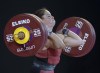 Maude Charron, from Rimouski, Que. competes in the women's 64-kilogram weightlifting event at the Pan Am Games in Lima, Peru on Monday, July 29, 2019. The 2023 Pan American Games will take place in Santiago, Chile from Oct. 20 to Nov. 5. CANADIAN PRESS/Andrew Vaughan