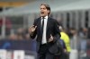 Inter Milan's head coach Simone Inzaghi instructs his players during the Champions League, Group D soccer match between Inter Milan and Salzburg, at the San Siro stadium in Milan, Italy, Wednesday, Oct. 24, 2023. (AP Photo/Luca Bruno)